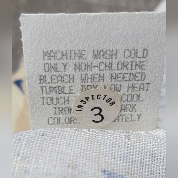 Vintage 80's Oversized Blazer Women's 12 Cream Blue & Yellow Floral Lightweight - Picture 12 of 12